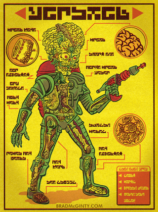 Illustration for article titled Peek inside the anatomies of Gremlins, Predators, and Martian Invaders